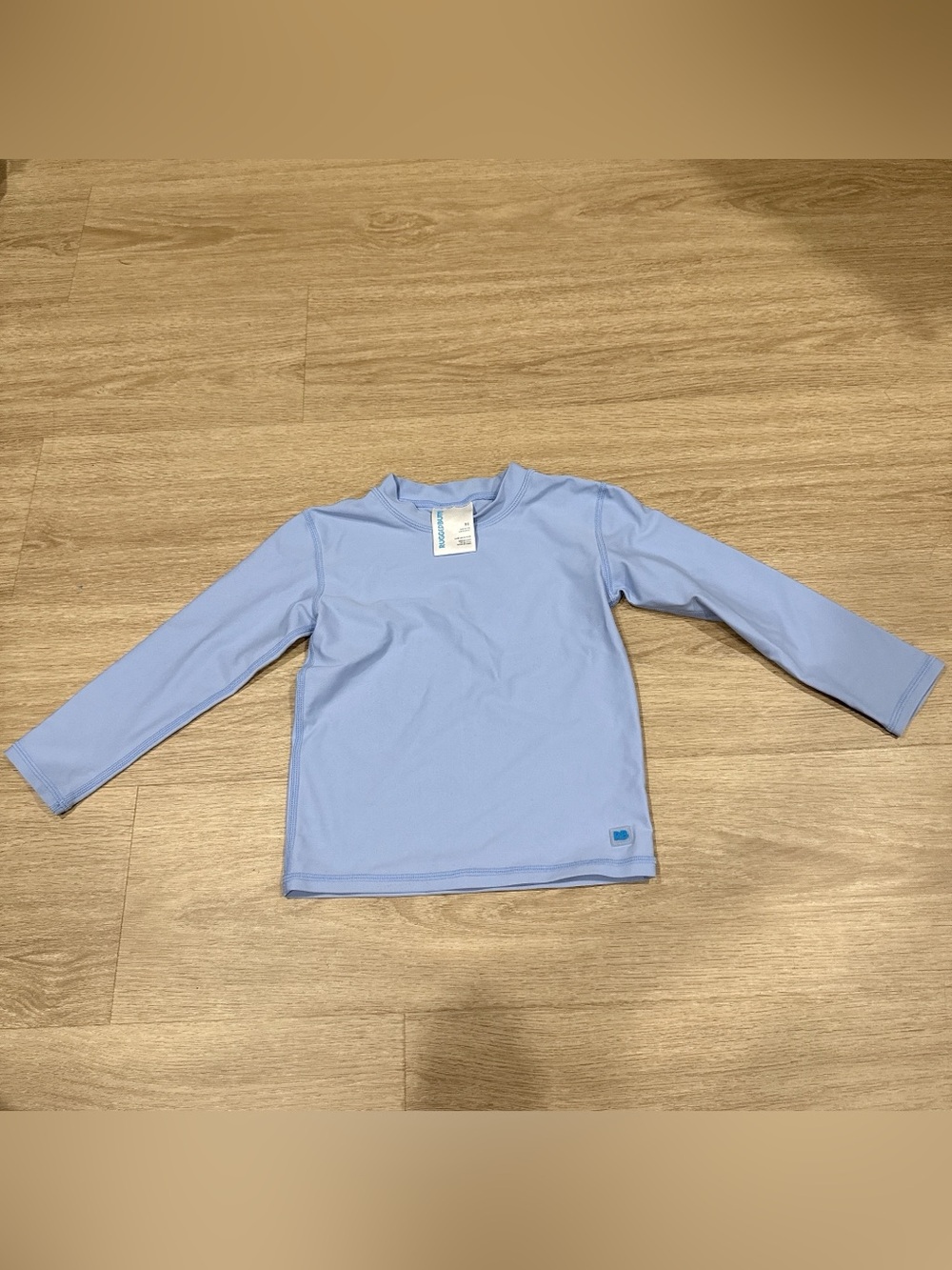 Kids Long-Sleeve Swim Rashguard - Light Blue